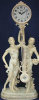 Clock 2 Ladies Swinging Pendulum - 13" x 31"