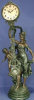 Woman Clock with Full Swinging Pendulum - 13" x 33"