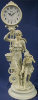 Lady Walking With Girl Clock - 11" x 30.5"