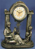 Bronze - Health - Clock Lady Playing Music - 9" x 12"