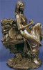 Indian Woman on Rocks - 6.5" x 10"