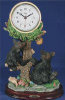 Clock with Bears Climbing Tree - 8" x 12"