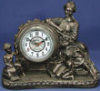Bronze - Health - Clock Lady with 2 Children - 12" x 10.5"
