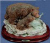 Bear & Cub with Fish - 8" x 5"