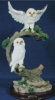 Snowy Owls on Tree Branches - 7.5&quot: x 14.5"