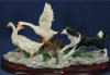 Border Collie Chasing Ducks - 15" x 8.5"