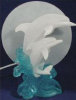 Dolphin Double with Lamp - 10" x 12"