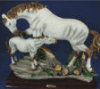 Horse & Baby Appaloosa Standing - 15" x 13"