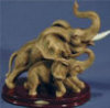 Elephant & Baby on Base - 9.5" x 8.5"