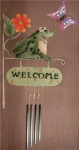 Chime Frog Welcome Tin Sign - 4 Tubes