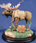 Moose Fisherman - 6.5" x 7"