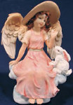 Angel with Bunny Rabbit - 5" x 7"