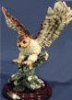 Owl Wings Up on Rock Small - 5" x 6"