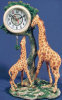 Giraffe Mother and Baby Clock - 9" x 16"