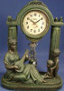 Bronze - Health - Clock Lady with Children Pendulum - 9" x 12"