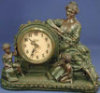 Bronze - Health - Clock Lady with Children - 12" x 10.5"