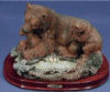 Bear & Cub Laying - 9.5" x 7"