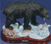 Bear Catching Fish in Water - 10" x 8"
