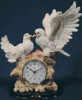 Clock with Pair of Doves - 10" x 12"