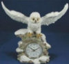 Clock with Owl Snow - 11" x 11.5"