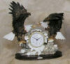 Clock with Double Eagle - 14" x 13"