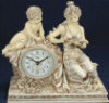 Clock Lady with Child - 10" x 9.5"