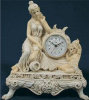 Woman and Child with Clock - 12" x 12.5"
