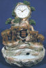 Fountain with Clock Elephants - 10" x 13"