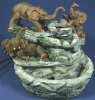 Elephants Water Fountain - 13" x 11"
