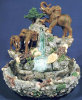 Fountain Three Elephants - 10" x 11"