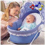 Soothing Sounds Bassinet - Denim