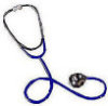 Dual Head Stethoscope - Navy Tubing