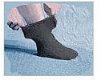 TheraSock Wide Sock System - Wide Crew Socks - Extra-Large - Black