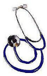 Single Head Stethoscope - Navy Tubing