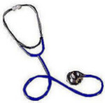 Dual Head Stethoscope - Navy Tubing