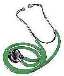 Sprague Rappaport Type Stethoscope - Hunter Green Tubing