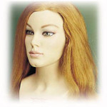 Premium Competition Mannequin - Female - Features Neck and Shoulders - Blond Hair Colour - Length 16"
