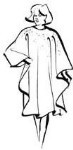 All-Purpose Polyurethane Cape - Snap Neck Closure - Extra-Large - 54 X 60