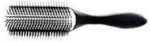 Classic Styling Brush - Textured Black Handle - 9 Rows