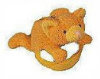 Loop-ies - Wrist Pouch - Orange Bear - 4 1/2"