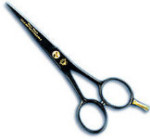 Black Beauty - Golden Edition - German Scissors - Stainless Steel - with Black Teflon Coating - 5"