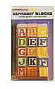 Wooden Alphabet Blocks - Carded - 15 Blocks