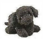 Scruffy The Plush Puppy - Black - 12" - The Heartcraft Collection