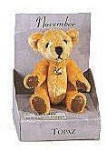Birthstone Teddy - November - 2 3/4"