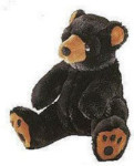 Blacky - Sad Grizzly - 13 1/2"