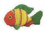 Terrycloth Fish - Green - 8"