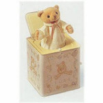 Teddy Bear Jack-In-The-Box - Pink Ribbon