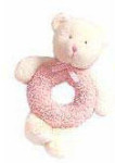 Rattle Ring - Bear - Pink - 7 1/2 X 9 1/2"