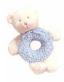 Rattle Ring - Bear - Blue - 7 1/2 X 9 1/2"