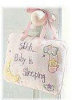 Russ Berrie - Baby - Fabric Door Hanger - Pink - 8 1/2 x 5 1/2"